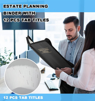 Carpeta de Archivos Personalizada STX, Carpeta de Documentos de Fibra de Vidrio, Carpeta de Anillas de 1.5 Pulgadas y 3 Anillas Resistente al Fuego, Carpetas Personalizadas