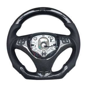 Volant sport M en cuir perforé et fibre de carbone avec LED, design le plus récent, pour BMW E90 E91 E92 E93 Série 3 - Product Image 1