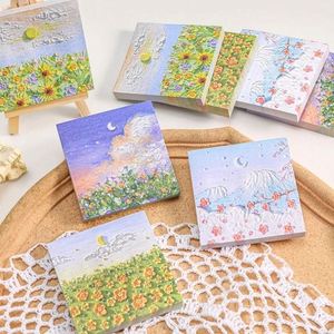 Custom Landscape Posted It Cute Self-Adhesive Stationery Reading Marking Supplies Offset Paper <b>Sticky</b> <b>Notes</b> Memo Pads - Product Image 4