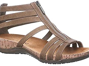 Women Flat <b>Sandals</b> Mesh Strappy <b>Buckle</b> Outdoor Summer Slip on Wedge <b>Sandals</b> Round Toe Casual Wear - Product Image 2