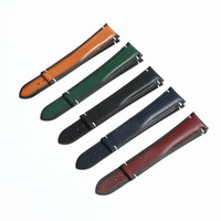 Bracelet de montre en cuir véritable de qualité supérieure pour Omega Seamaster Speedmaster, bracelet en cuir de veau grainé, boucle déployante, vente en gros, personnalisable