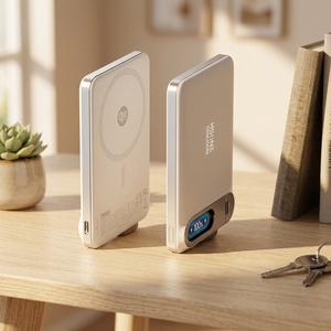 LC43 PLUS แบตสำรองแม่เหล็กฉุกเฉิน 5000mAh 10000mAh พร้อมหน้าจอ AI แม่เหล็ก N52 ชาร์จได้ 3 รูปแบบ และจ่ายไฟเร็ว 20W - Product Image 2