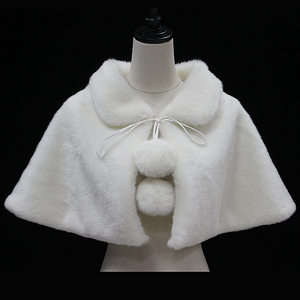 D1056A Étole de <span class=keywords><strong>mariage</strong></span> élégante ivoire pour robe de mariée et châle - Product Image 1