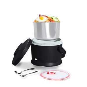 Boîtes à <span class=keywords><strong>lunch</strong></span> chauffantes électriques 80W, boîte à <span class=keywords><strong>lunch</strong></span> <span class=keywords><strong>chauffante</strong></span> portable pour étudiants et adultes avec cuillère et fourchette - Product Image 5