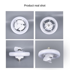 Lámpara de Techo LED RGB con Ventilador, Control Remoto, Regulable, Bajo Ruido, Elegante, para Habitación, Casquillo E27 - Product Image 5