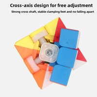 Lanhang Toys Wholesale 3x3 Magic Cube Couleur Unie ABS Jouet Éducatif Anti-Stress pour Débutants et Compétitions