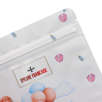 Emballage zip-lock refermable anti-odeurs 3.5 sacs en Mylar pochette debout imprimée personnalisée sacs d'emballage en Mylar à l'épreuve des enfants