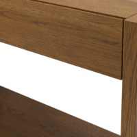 Table console de couloir en bois minimaliste de luxe de style moderne du milieu du siècle avec 2 tiroirs pour le salon Entrée