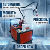 Cobot de Soldadura Colaborativo con Antorcha MIG, Automático y Programable para Soldadura de Chapa/Tubería, Capacidad 3-5 Veces Superior, 3KW