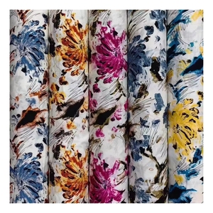 <strong>Wholesale</strong> High Quality Rayon Challis Fabric Custom <strong>Somali</strong> <strong>Baati</strong> Printed 100%Spun Rayon Fabric for Garment - Product Image 1