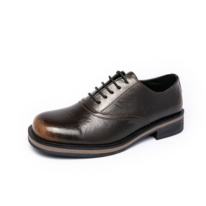 Chaussures habillées pour hommes, taille 46, grandes tailles, nouvelles chaussures en cuir décontractées, style rétro britannique, chaussures de mariage - Product Image 4