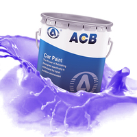 Peinture automobile noire perlée pailletée 1K Pigment acrylique à haute teneur en matière solide Peinture automobile de haute qualité Peinture automobile