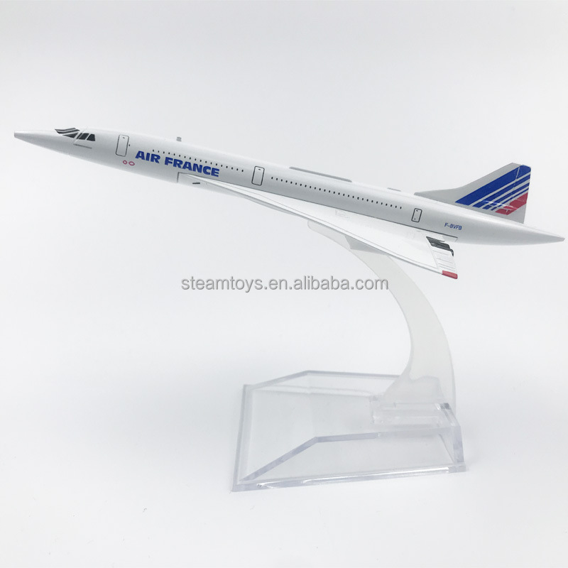 Transporte direto de fábrica 16cm 1:400 air frança, acordo de modelo de aeronaves diecast para colecionadores de modelo