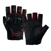 Guantes de Motociclismo Antideslizantes, Guantes de Ciclismo Anticaída para Exteriores, Guantes de Medio Dedo
