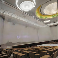 Écran de projection holographique 3D Pepper-Ghost en tissu, portable, 16:9, en maille polyester, pour usage professionnel (vente en gros)