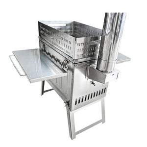 Tente <span class=keywords><strong>de</strong></span> sauna pliable moderne pour l'extérieur |   Poêle à <span class=keywords><strong>bois</strong></span> double usage avec cheminée en acier inoxydable pour le camping - Product Image 4