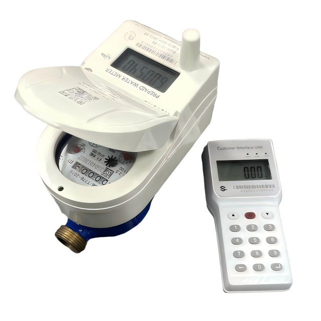 Premium HETONG STS Brass Keypad Digital Prepaid Water Meter IP68 Protection Threaded Connectivity 2-Year Warranty OEM