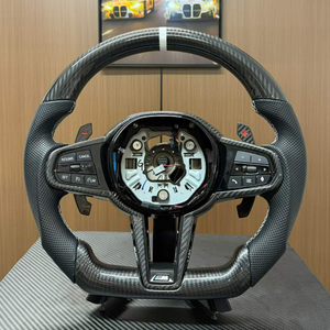 Volante Deportivo de Fibra de Carbono Real Personalizado para <span class=keywords><strong>BMW</strong></span> <span class=keywords><strong>CS</strong></span> 2024 <span class=keywords><strong>M3</strong></span> F30 G20 G30 E60 <span class=keywords><strong>E46</strong></span> E90 M5 F10, Volante Deportivo de Cuero - Product Image 4