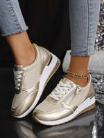 Chaussures de sport décontractées Eyegemix pour femmes, printemps et automne 2025, nouvelle collection, grande pente, bride avant, fermeture éclair latérale