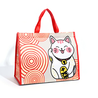 Sac isotherme personnalisé en non-tissé avec logo imprimé, motif graphique vif, pour pique-nique en extérieur
