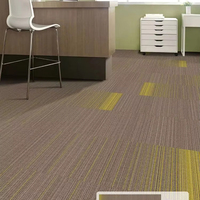Dalles de moquette commerciales emboîtables 100 % nylon, 50x50 cm, avec support PVC, pour hôtels – Meilleures ventes