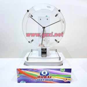Machine de loterie électronique populaire HUAXI en acrylique à <span class=keywords><strong>50</strong></span> boules, mini tambour de bingo/keno de bureau, pour usage hôtelier, directement de l'usine - Product Image 4