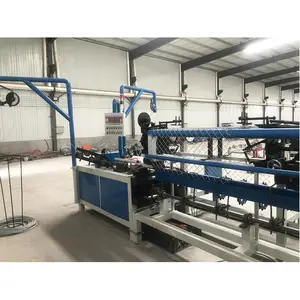 Alta velocidade de trabalho manual operado galvanizado Semi Auto Chain Link Fence Making Machine