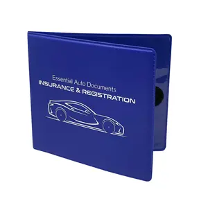 Titolare della carta di assicurazione di registrazione automatica di plastica del portafoglio della carta di identità dell'organizzatore del documento dell'automobile