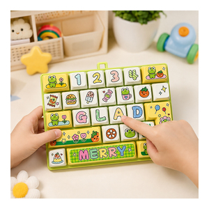 Nouveau clavier carré en PVC à 26 touches, jouet anti-stress mécanique à pression, dessin animé, pour soulager le stress, sensoriel, breloque de sac de poche, pour enfants et étudiants - Product Image 6