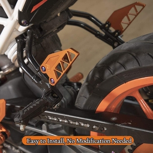 XXUN pièces de moto en aluminium repose-pieds arrière couverture de talon frein maître-cylindre garde pour <span class=keywords><strong>KTM</strong></span> Duke 390 250 <span class=keywords><strong>125</strong></span> 2017-2019 - Product Image 3