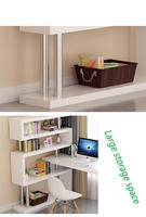 Bureau d'ordinateur en MDF écologique et étagère de rangement pour la maison et le bureau – Meilleures ventes