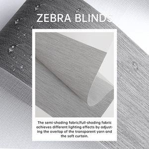 Persianas Zebra Inalámbricas SAMADHI de Grado de Seguridad, Persianas Zebra de Doble Capa Seguras para Niños, Persianas Zebra Modernas para Apartamentos - Product Image 5