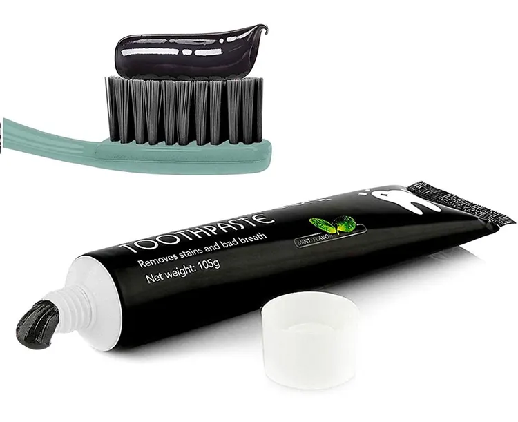 Natural Black Charcoal Fluoride Free Toothpaste Private Label for Sensitivity