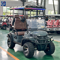 Voiturette de golf électrique CAMP Hotel 4 places, homologuée CE, batterie lithium 72V, voiturette de golf de luxe pour le marché américain et européen