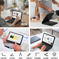 Casing Keyboard untuk iPad Mini 6/7 - Trackpad - Casing Nirkabel dengan Keyboard untuk iPad Mini Generasi ke-6 Warna Backlit