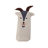 Boneka Tangan PU Desain Baru dari Produsen Grosir untuk Anak-anak 8cm, Boneka Bordir Custom dengan Hewan untuk Pertunjukan
