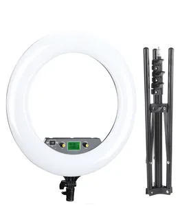 LR-480AII 50W NiceFoto18 "3200-6500K Dimmbare Diva LED Ring Licht Diffusor Spiegel Stand Make Up Studio Beleuchtung