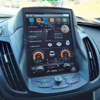 Autoradio Android 15 10,4 pouces MOOKAKA pour Ford Escape 2013-2018, écran style Tesla avec 4 Go de RAM intégrée, GPS, amplificateur, CarPlay, USB