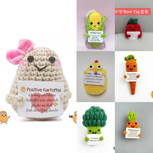 DREA Creative Nouvelles poupées en laine tricotées à la main, Pomme de terre originale à énergie positive, mignonne et amusante - Product Image 4