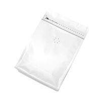 Sacs en plastique d'emballage de sachets de café à gousset latéral réutilisables refermables à valve unidirectionnelle