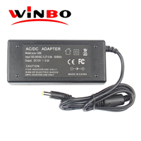 Adaptateur secteur de bureau AC/DC en gros pour ordinateur portable 12V 5A Alimentation à découpage Connecteur CC pour éclairage LED Produits électroniques