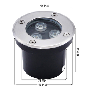 Prix favorable 3W <span class=keywords><strong>Led</strong></span> Ground Outdoor Lighting Encastré Lumière au sol <span class=keywords><strong>Led</strong></span> Outdoor Inground Light - Product Image 3