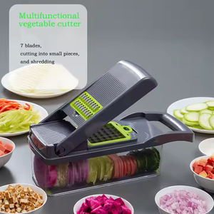 Manual Hand Fruits and Vegetable Cutter All in One 14 in 1 Vegetable Food Chopper Durable Kitchen Accessories Vegetable Cutter - Product Image 3