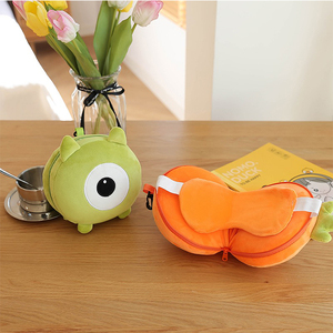 Fabricante personalizado animales de peluche almohada 2 en 1 viaje siesta cuello almohada con máscara de ojos - Product Image 6