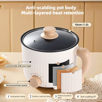 Casserole électrique multifonctionnelle antiadhésive Great Bear Factory Custom 600W Easy-Clean 18cm 1,5L Mini