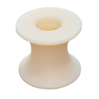 Poulie en nylon avec roulement, en plastique POM Delrin, usinée CNC, OEM fabricant