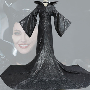 Disfraz de Maléfica de Fale Animation, Vestido Negro para Mujer Adulta, Poliéster, Conjunto Completo para Cosplay y Actuaciones - Product Image 2