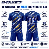 Ensemble de maillots de football personnalisés pour adolescents, sublimation, pour jeunes joueurs, camps d'entraînement, évacuation de l'humidité