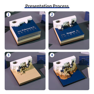 Omoshiroi Block Magic 3D Château de <span class=keywords><strong>Poudlard</strong></span> en papier, bloc-notes, cadeaux sympas pour enfants à Noël - Product Image 6