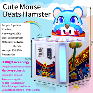 Phong cách dễ thương Chuột Dễ Thương nhịp đập hamster Coin Pusher Mini <span class=keywords><strong>Arcade</strong></span> trò chơi máy whack một trò chơi nốt ruồi - Product Image 5